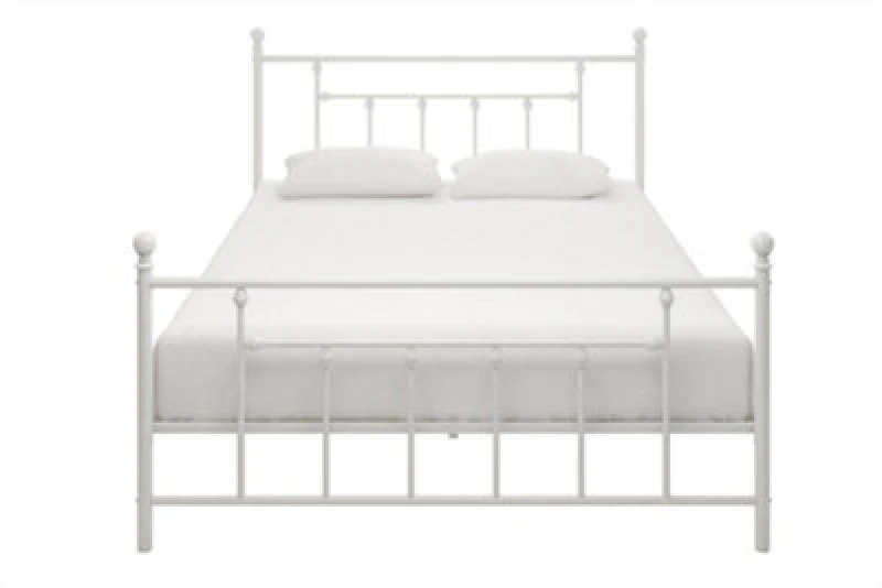 Image of Dorel Manila Metal Bed White King, White 3236298UK