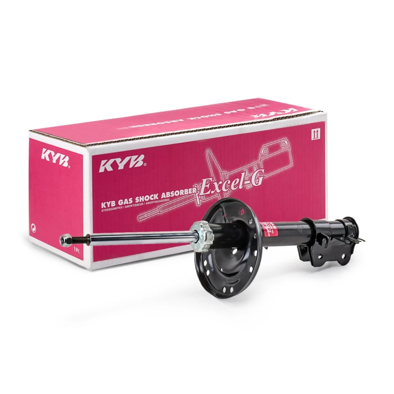 Image of KYB 333774 Shock absorber Front Axle Right, Gas Pressure, Twin-Tube, Suspension Strut, Top pin Shock Absorber (854)