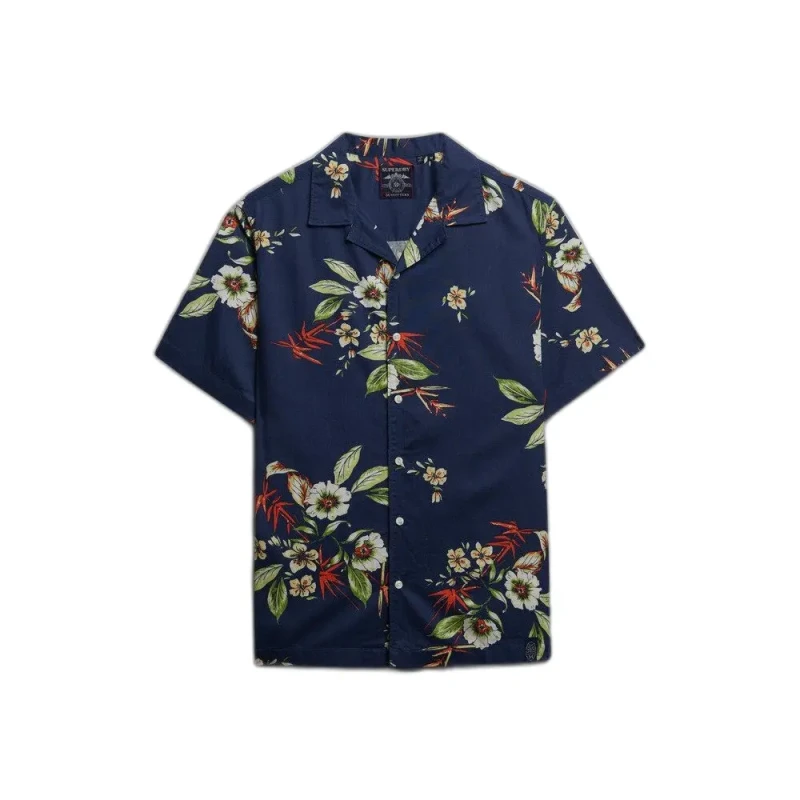 Image of Superdry Shirt Superdry Hawaiian Bleu Male S