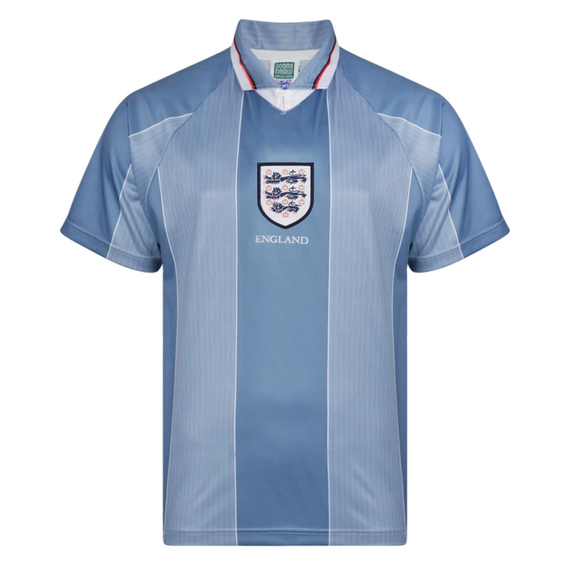 Image of Score Draw England 1996 Away Euro Championship Retro Shirt ENG96AEUROPYSS-XXL XXL Mens Sportswear