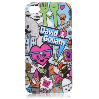 image of David And Goliath And Goliath Silicon iPhone Case - Multi