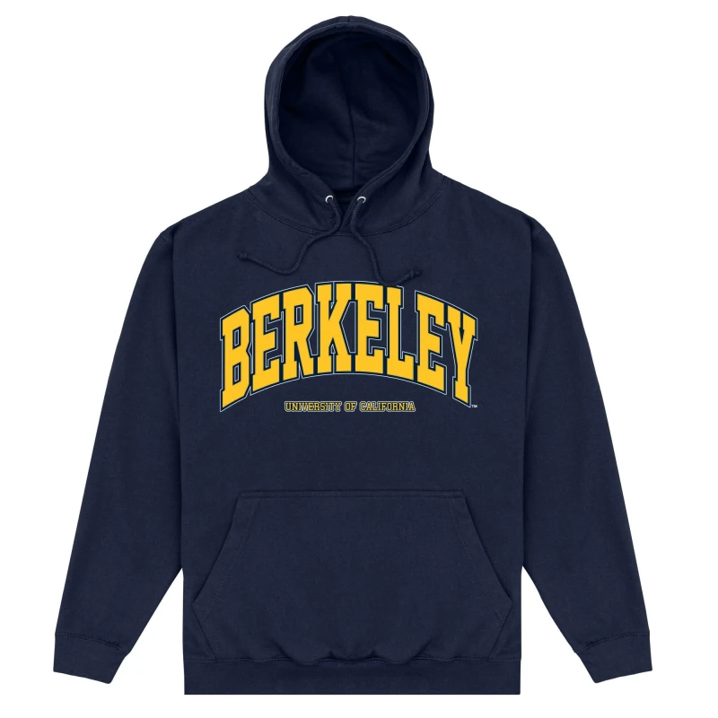 Image of Berkeley Mens University Of California Arch Hoodie in Navy Size: 3XL Navy Male 3XL