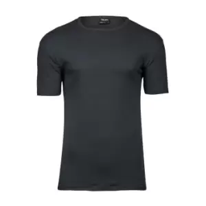 image of Tee Jays Mens Interlock T-Shirt (5XL) (Dark Grey)