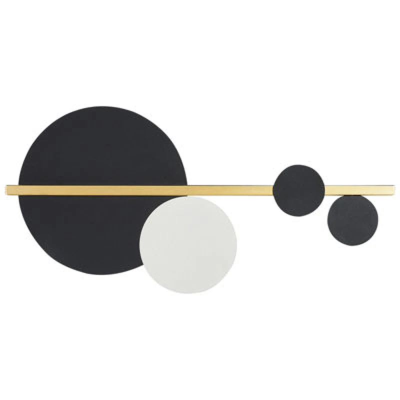 Image of Beliani LED Wall Lamp Parita Metal Black