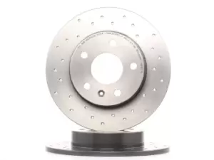 Image of PAIR BREMBO BRAKE XTRA DRILLED DISCS 08.7627.1X