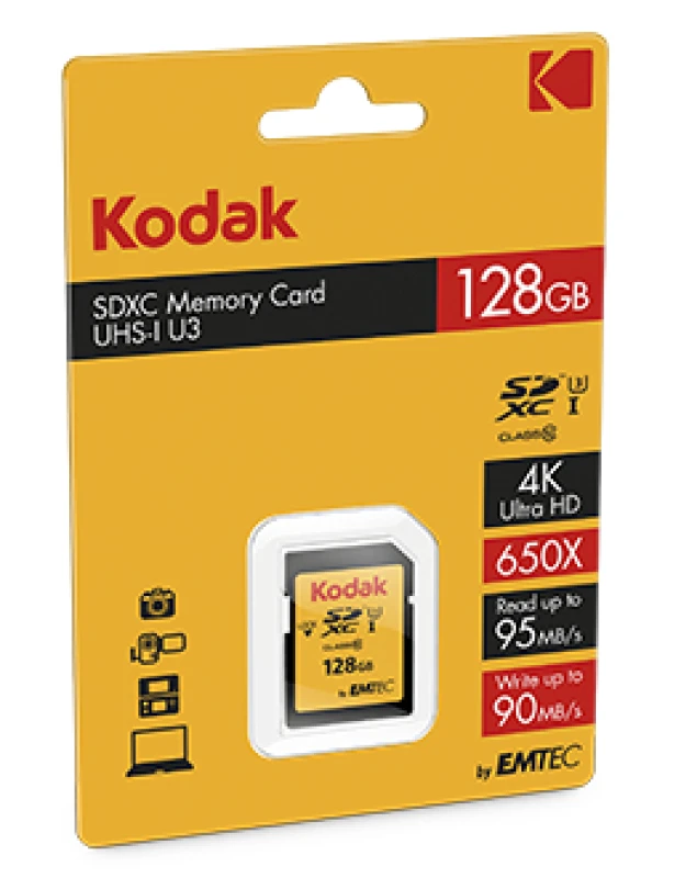 Image of Emtec EKMSD128GXC10HPRK memory card 128GB SDXC UHS-I Class 10