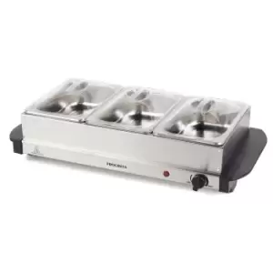 Image of Progress EK3664P Portable Three-Pan Buffet Server - Stainless Steel
