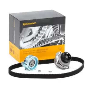 image of CONTITECH Water Pump + Timing Belt Kit VW,AUDI,SKODA CT908WP1