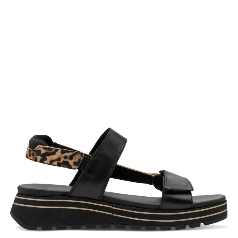 Image of tamaris Womens wedge sandals Tamaris 1-28267-44 Noir Female 36