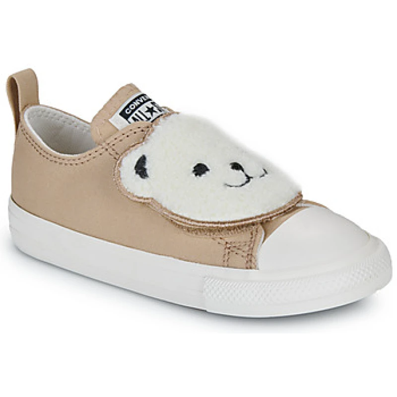 Image of Converse beige all star lo sherpa bear Toddler trainers Beige UK 4 (EU 20)