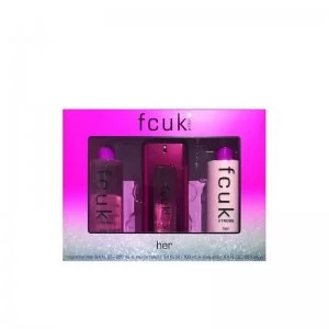 image of FCUK Extreme Her 100ml Eau de Toilette Gift Set