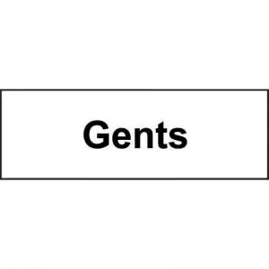 Image of Gents’ Sign; Self-Adhesive Vinyl; 300mm x 100mm