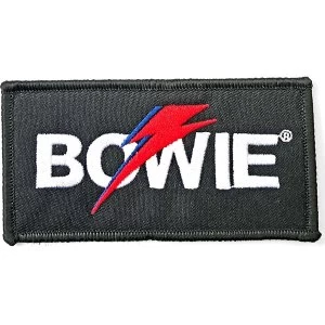 image of David Bowie - Flash Logo Standard Patch