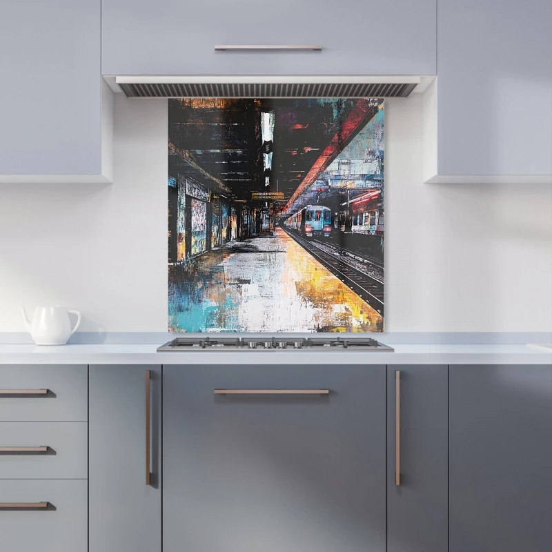 Image of Designer Kitchen Splashbacks Jasper Reed: 00032 Kitchen Splashback Size: 700mm x 650mm Multicolor Unisex 700mm x 650mm