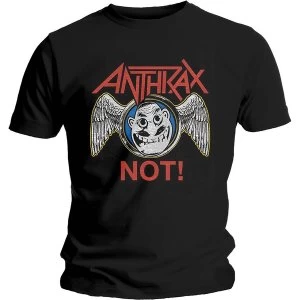 Image of Anthrax - Not Wings Unisex Large T-Shirt - Black