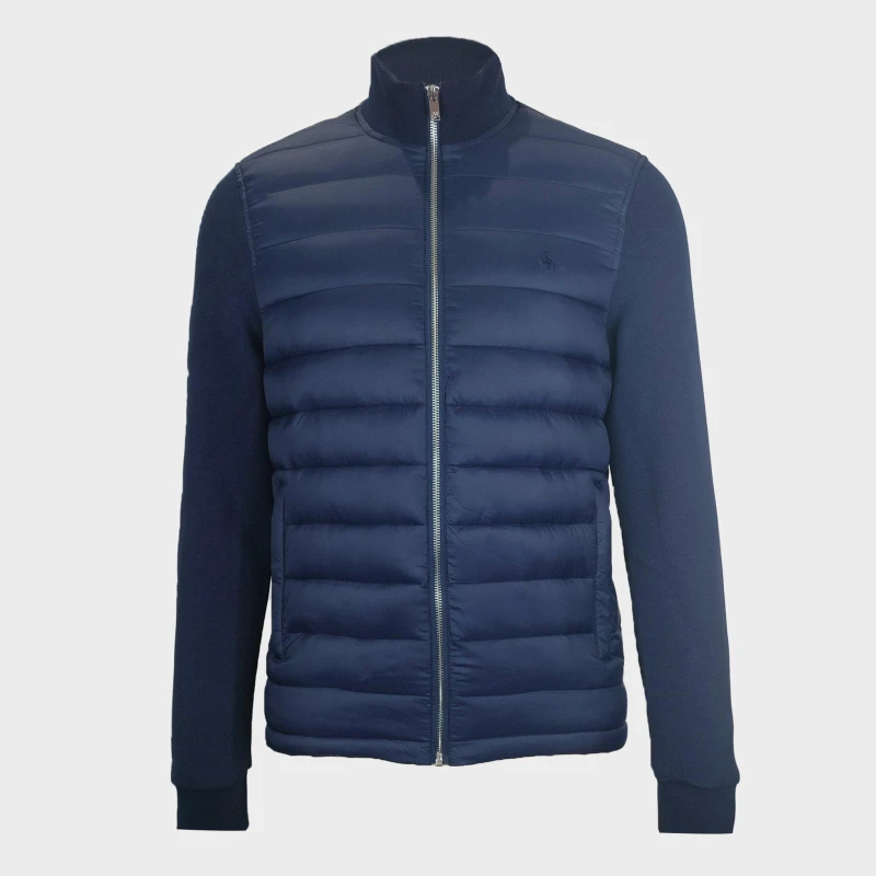 Image of Jack Wills Mens City Water and Wind Resistant Hybrid Jacket Navy male S