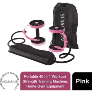Image of Xtreme Resistance Full-Body Power Workout Training Machine Black/Pink - Aquarius