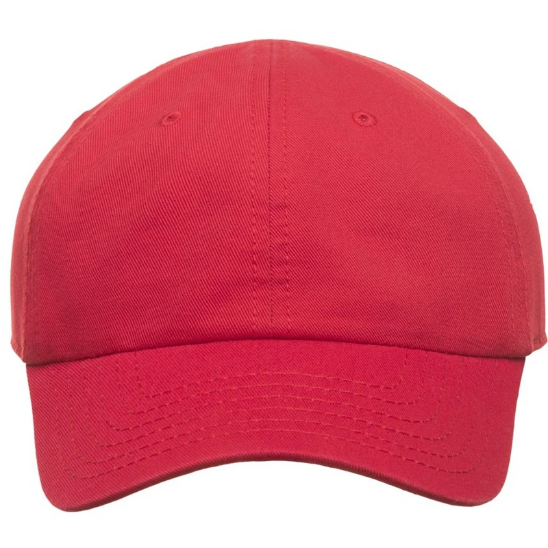 Image of Atlantis Fraser 6 Panel Cotton Baseball Cap in Red Red Unisex One Size