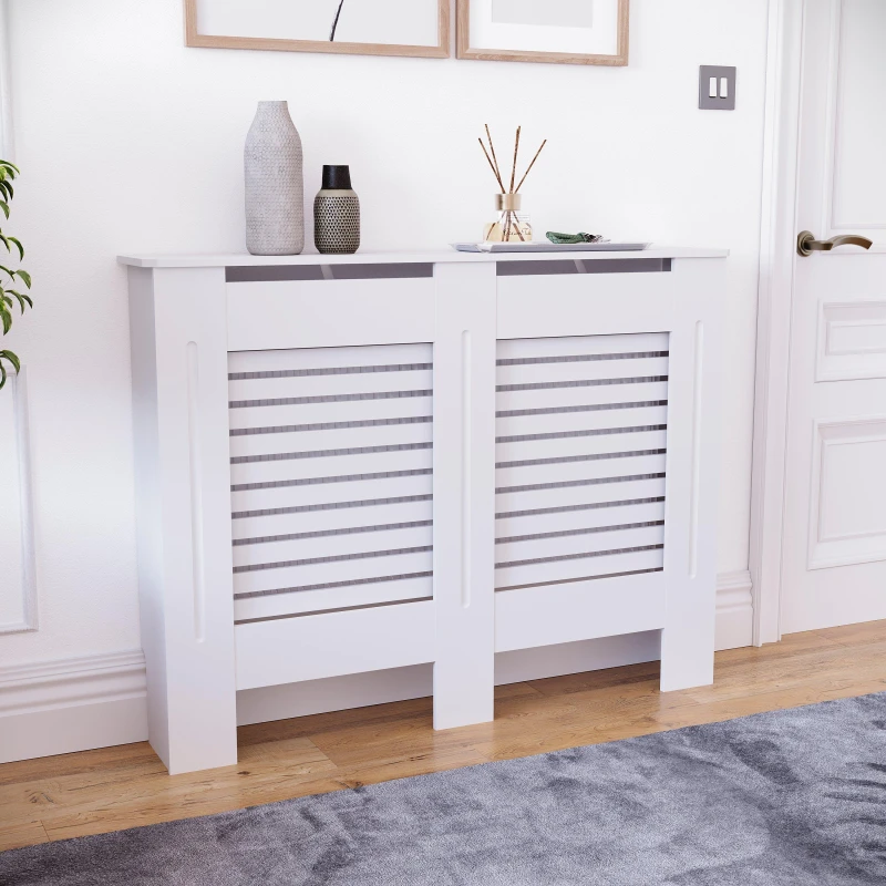 Image of Lassic Vida Designs Milton Radiator Cover, Medium White unisex Medium