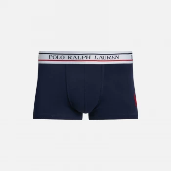 image of Polo Ralph Lauren Mens Cotton Solid Trunks - Cruise Navy - L