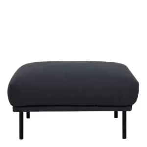 Image of Larvik Footstool Anthracite Black Legs
