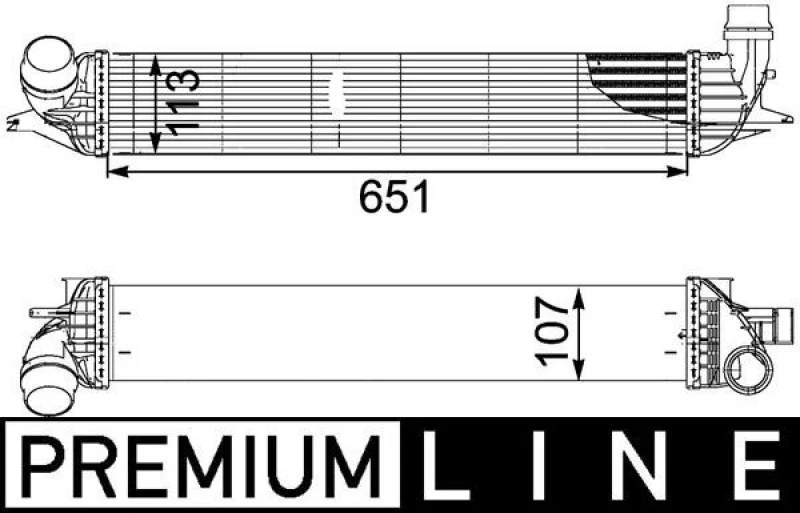 Image of Intercooler MAHLE CI 151 000P
