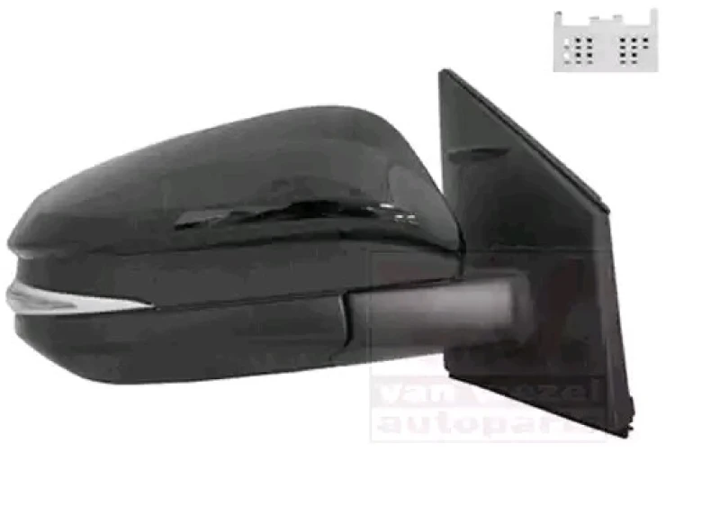 Image of VAN WEZEL 5473818 Wing mirror * HAGUS * Right, Heatable, Over-paintable Outside Mirror (50)