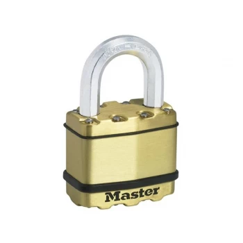 image of Masterlock Excell Brass Finish Padlock 50mm Standard