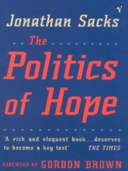 Image of The Politics of Hope by Jonathan Sacks Paperback