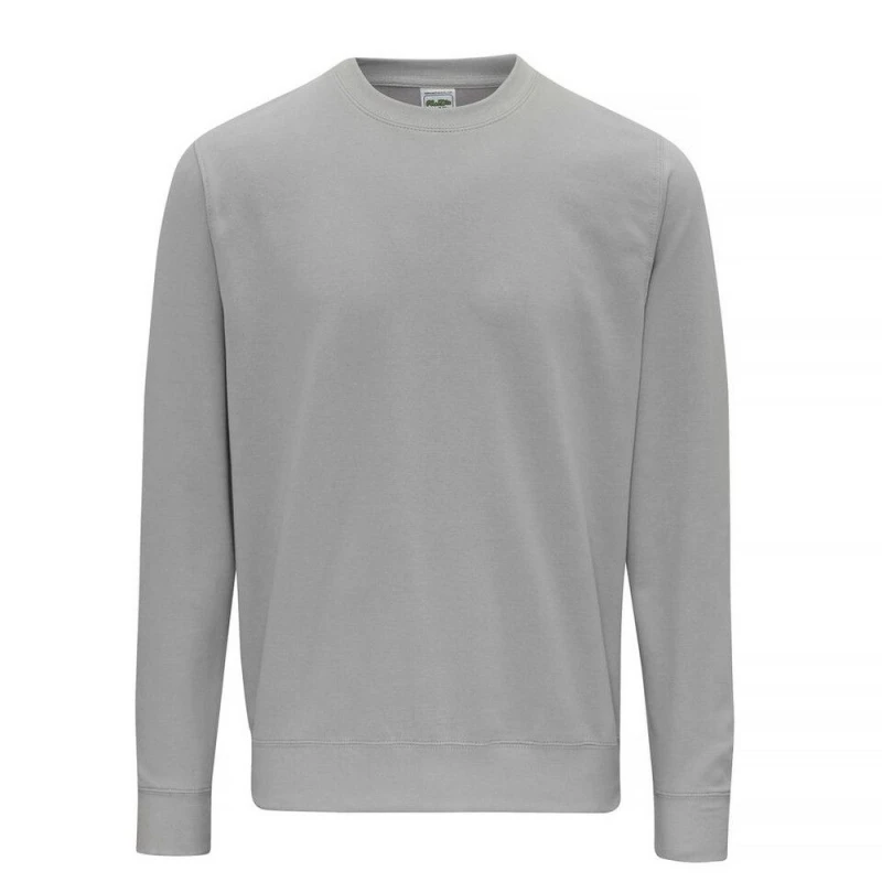 Image of AWDis AWDis Just Hoods Crew Neck Plain Sweatshirt (280 GSM) in Light Grey Size: X-Small Light Grey XS Unisex 5057520959672