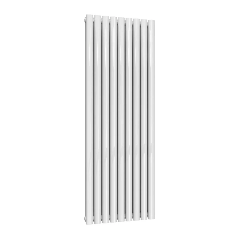 Image of Bathroom Kingdom Neva White Double Oval Vertical Radiator 1500x531 White Unisex