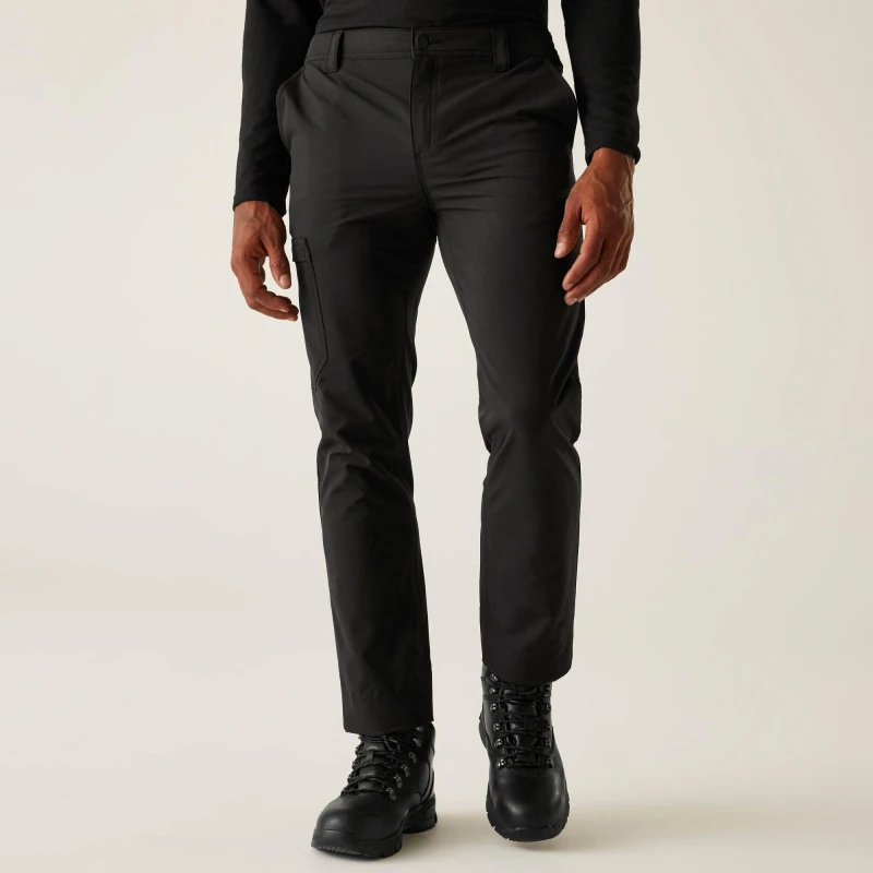 Image of Regatta Mens Pro Action Stretch Trousers Black male 30 R