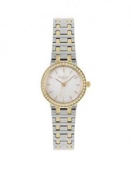 Image of Radley Mother Of Pearl Dial Silver Tone Two Tone Bracelet Watch