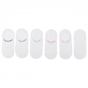Image of Calvin Klein 6 Pack Socks - White