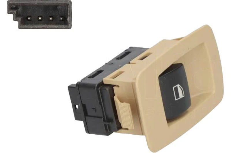 Image of Alfa e-Parts AF00491 Switch, window winder Right Front Plastic Switch,window winder (1761)