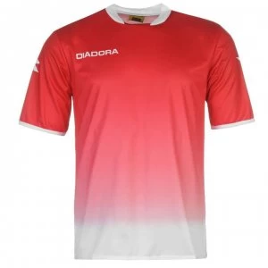 image of Diadora Moron Training T Shirt Mens - Red/White