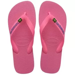 image of Havaianas Brasil Flip Flops - Pink