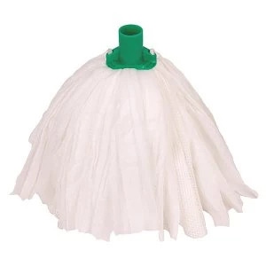 Image of Robert Scott and Sons Big White T1 Socket Mop Non woven Large Colour coded Green Pack 10