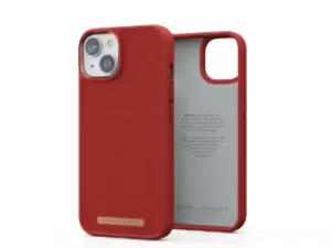 Image of Njord byELEMENTS Suede Comfort+ Case for Apple iPhone 14, Burnt Orange