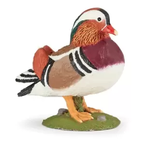 image of Papo Farmyard Friends Mandarin Duck Toy Figure, 3 Years or Above,...