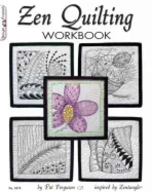Image of zen quilting workbook inspired by zentangle