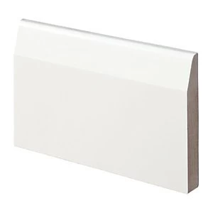 image of Wickes Chamfered Fully Finished MDF Skirting 14.5 x 94 x 2400mm Pack 4