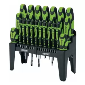 image of Soft Grip Screwdriver and Bit Set, Green (47 Piece) 16760 - Draper