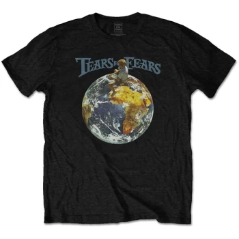 Image of Tears For Fears - World Unisex Large T-Shirt - Black