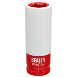 image of Sealey - SX03021 Alloy Wheel Impact Socket 21mm 1/2'Sq Drive