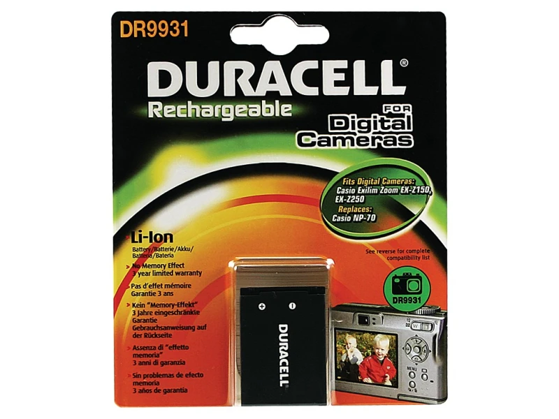 Image of Duracell Camera Battery - replaces Camera Battery