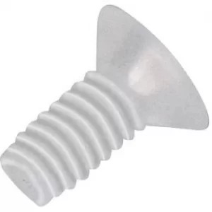 Image of TOOLCRAFT 839986 Raised head countersunk screws M2.5 20 mm Phillips DIN 966 Plastic, Polyamide 10 pc(s)
