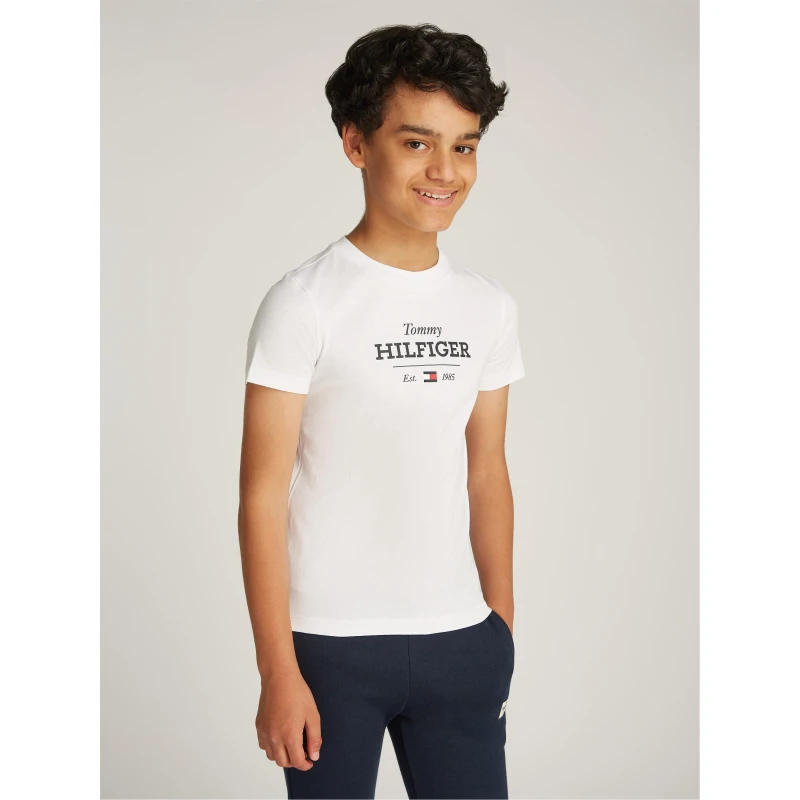 Image of Tommy Hilfiger MONOTYPE 1985 REG TEE SS - White White One Size