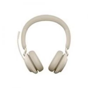 Jabra Evolve2 65 USB-A UC Stereo Headset - Beige