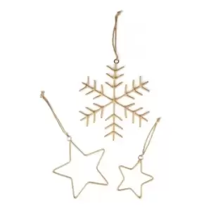 Image of I Saw It First House Doctor Ornaments 3 Pack - Metallics